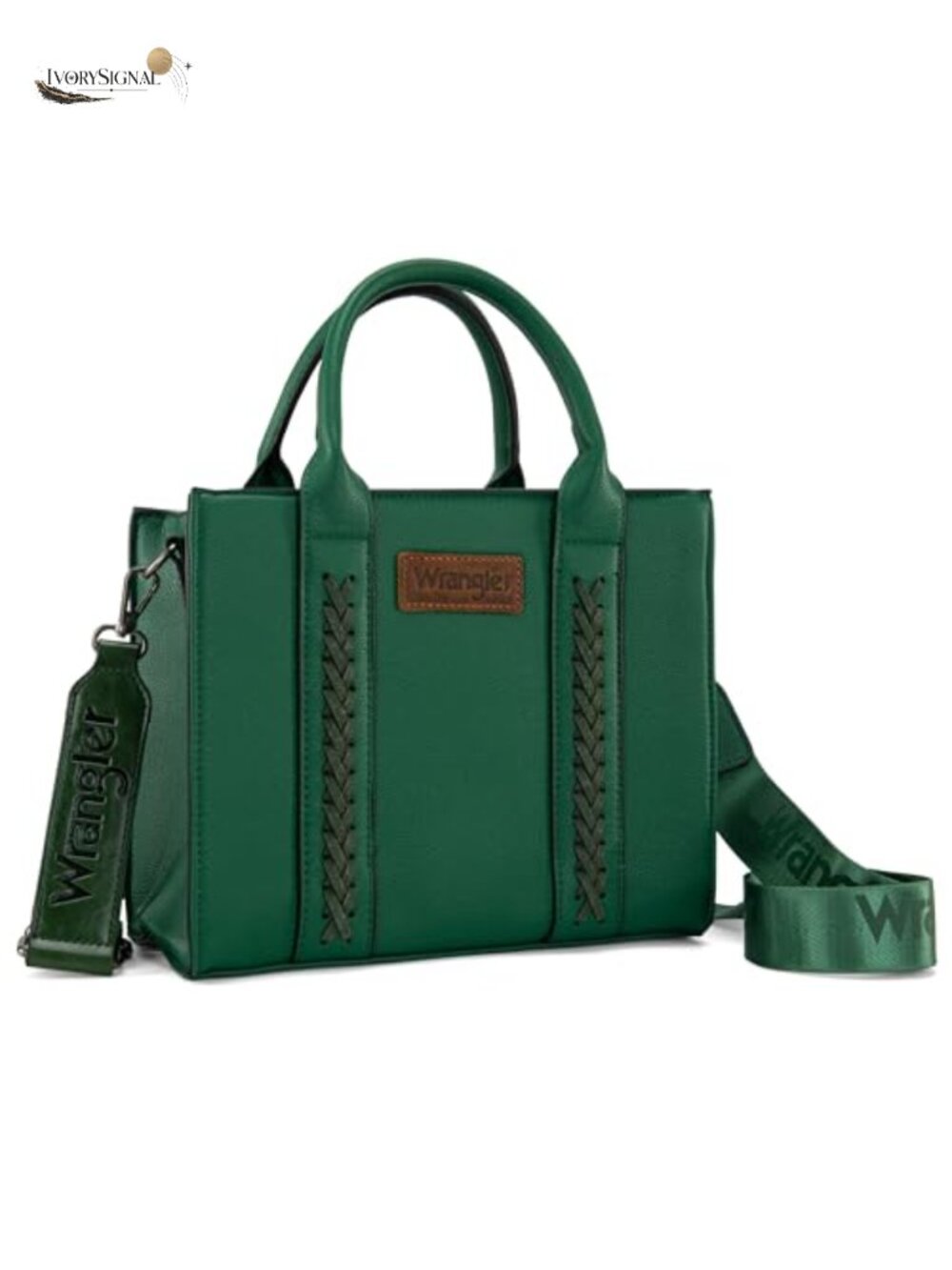 Wrangler Whipstitch Satchel Tote Bag Quilted Crossbody Shoulder Purse Strap